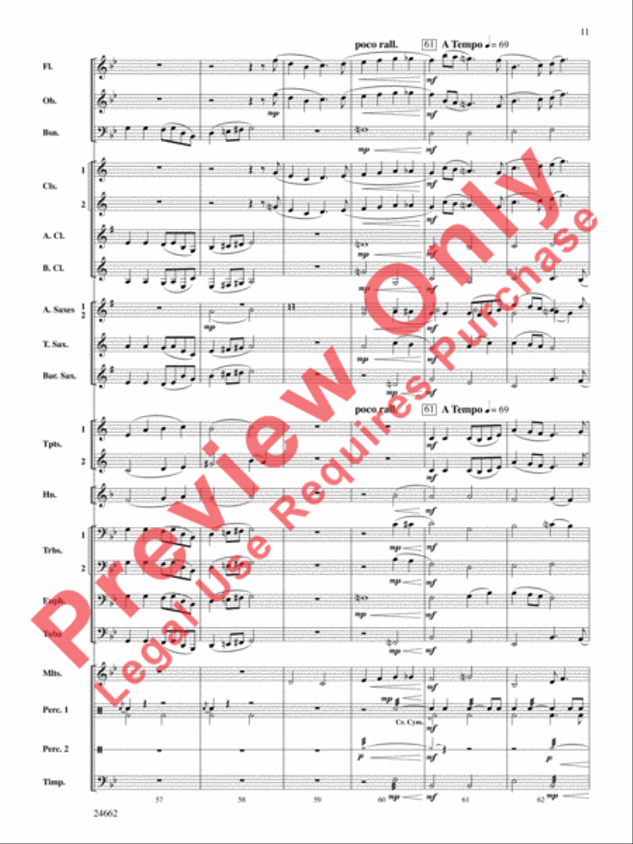 Timber City Trilogy Timber City Trilogy Concert Band scores gallery preview page 12