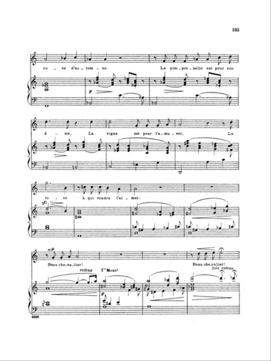 Chausson: Thirty-Three Songs (French) Voice scores gallery preview page 2