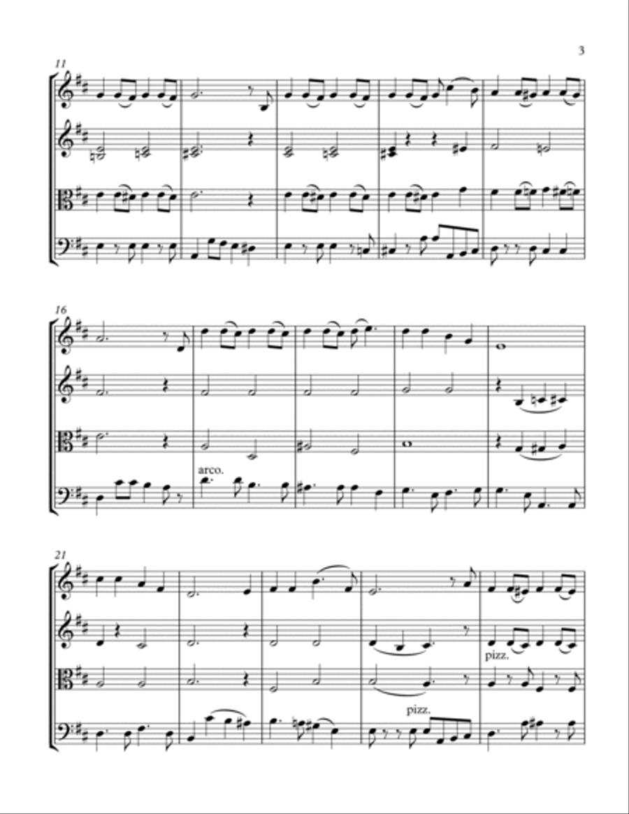 For Once In My Life String Quartet scores gallery preview page 5