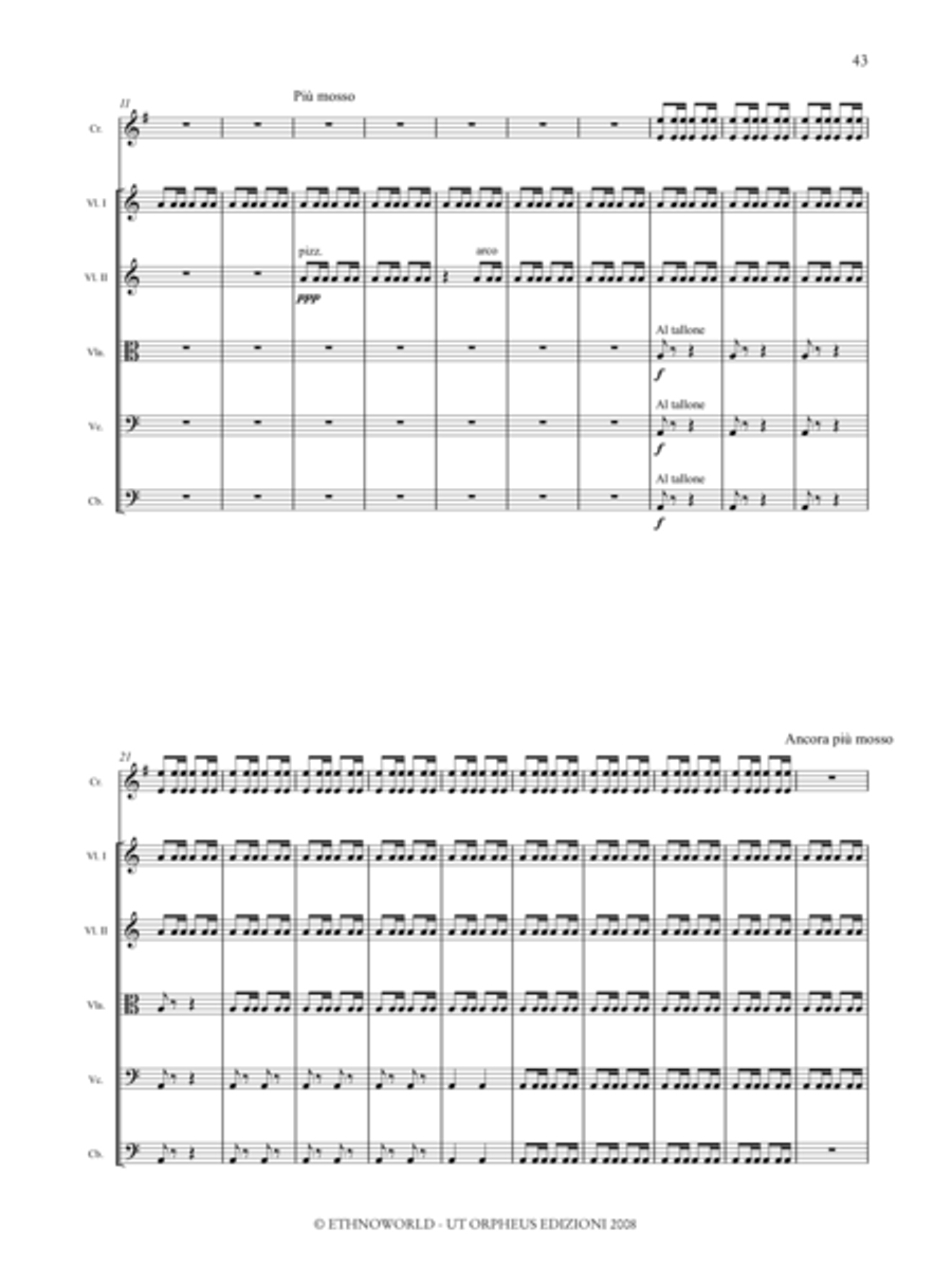 Romanó Drom (Romany Caravan) for Accordion, Voice and Orchestra Orchestra scores gallery preview page 36
