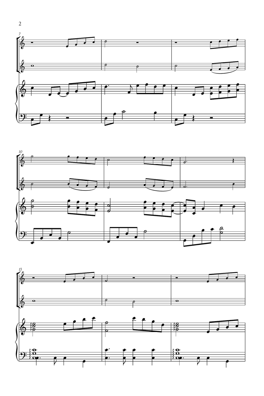 Beauty And The Beast Flute Duet scores gallery preview page 2