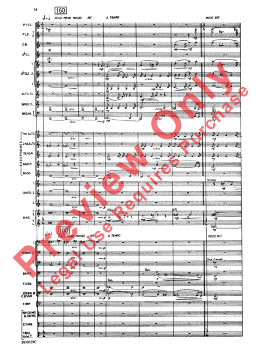 Fantasia for Band Concert Band scores gallery preview page 19