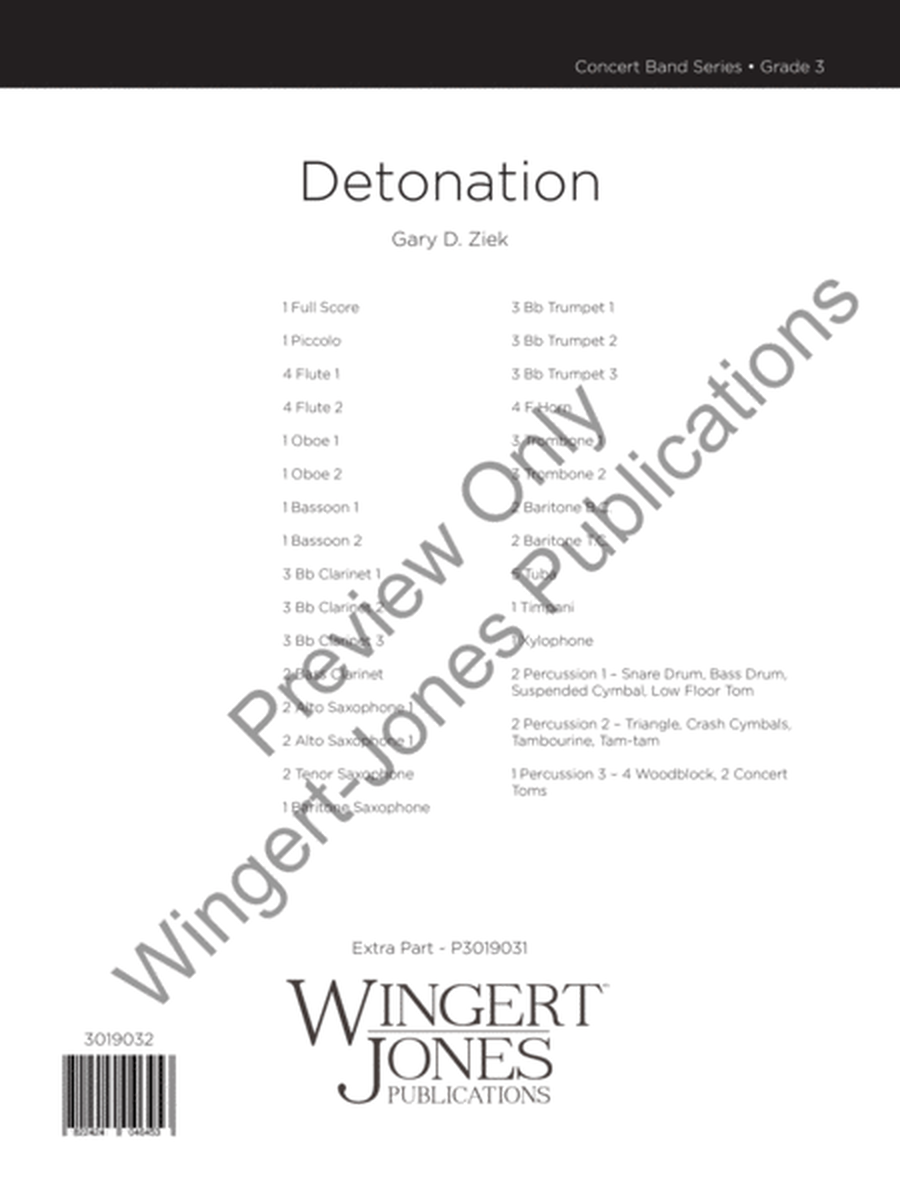 Detonation - Full Score