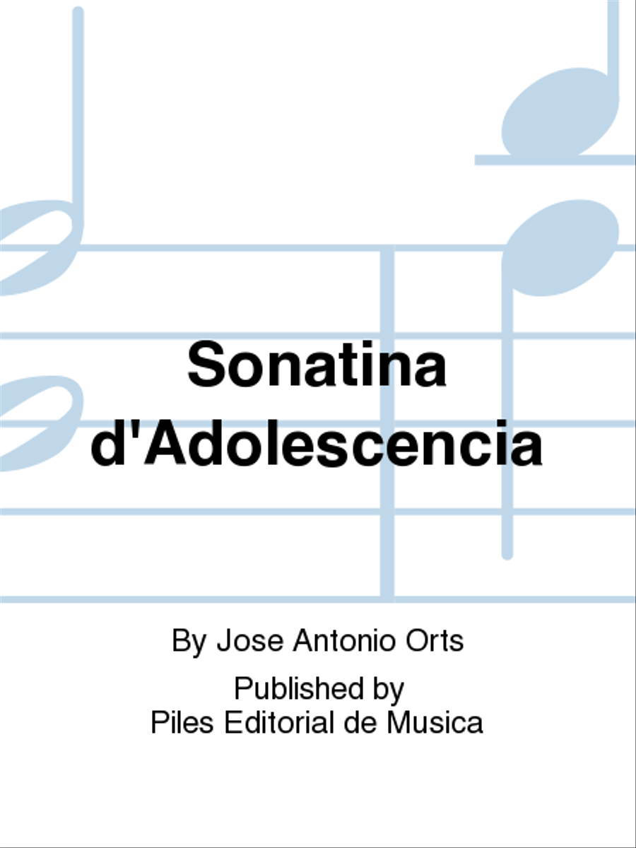 Sonatina d'Adolescencia Sonatina d'Adolescencia Piano Solo scores gallery preview page 1