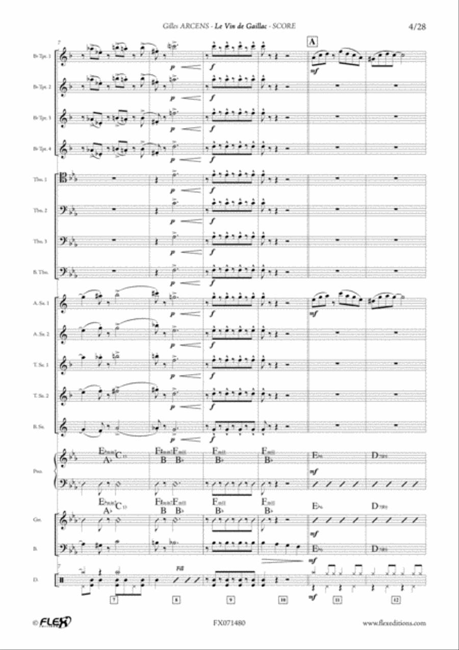 Le Vin de Gaillac Big Band scores gallery preview page 4