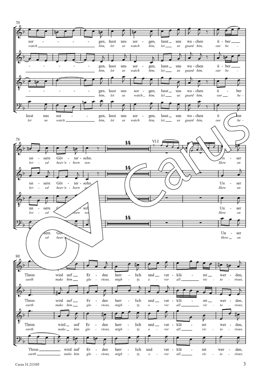Let us watch him, let us guard him 4-Part scores gallery preview page 4