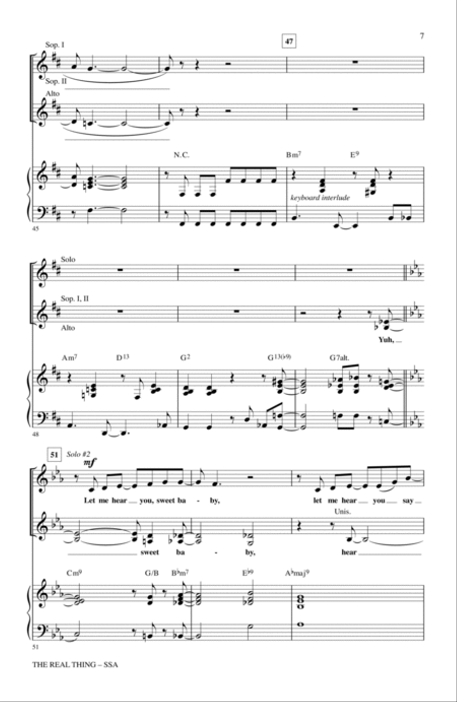 The Real Thing SSA scores gallery preview page 6