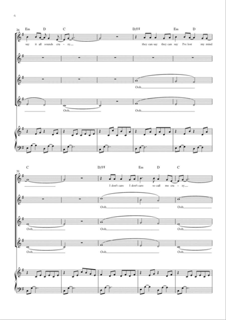 A Million Dreams SSAA scores gallery preview page 4
