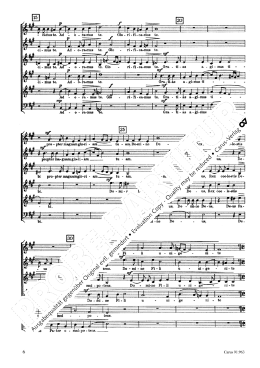 Missa Ecce nunc benedicite Choir scores gallery preview page 9