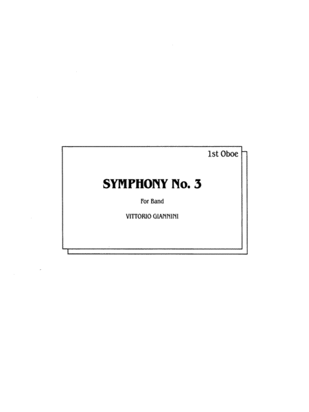 Symphony No. 3 for Band: Oboe
