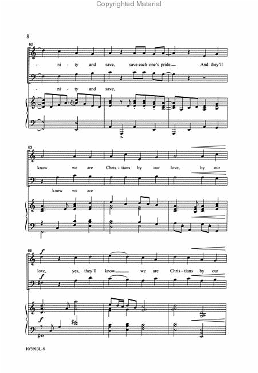 They'll Know We Are Christians 2-Part scores gallery preview page 3