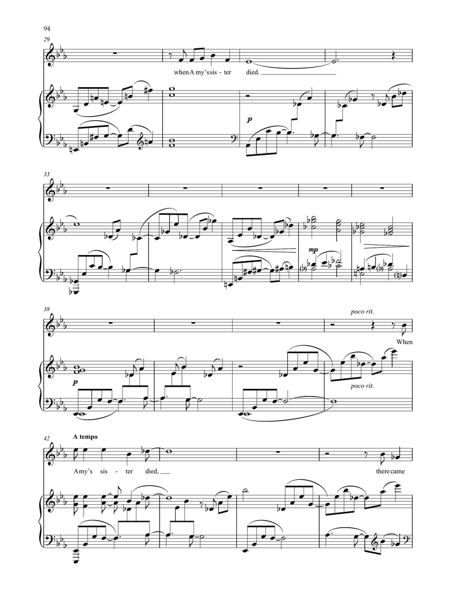 Janet Underneath The Roses Voice scores gallery preview page 3