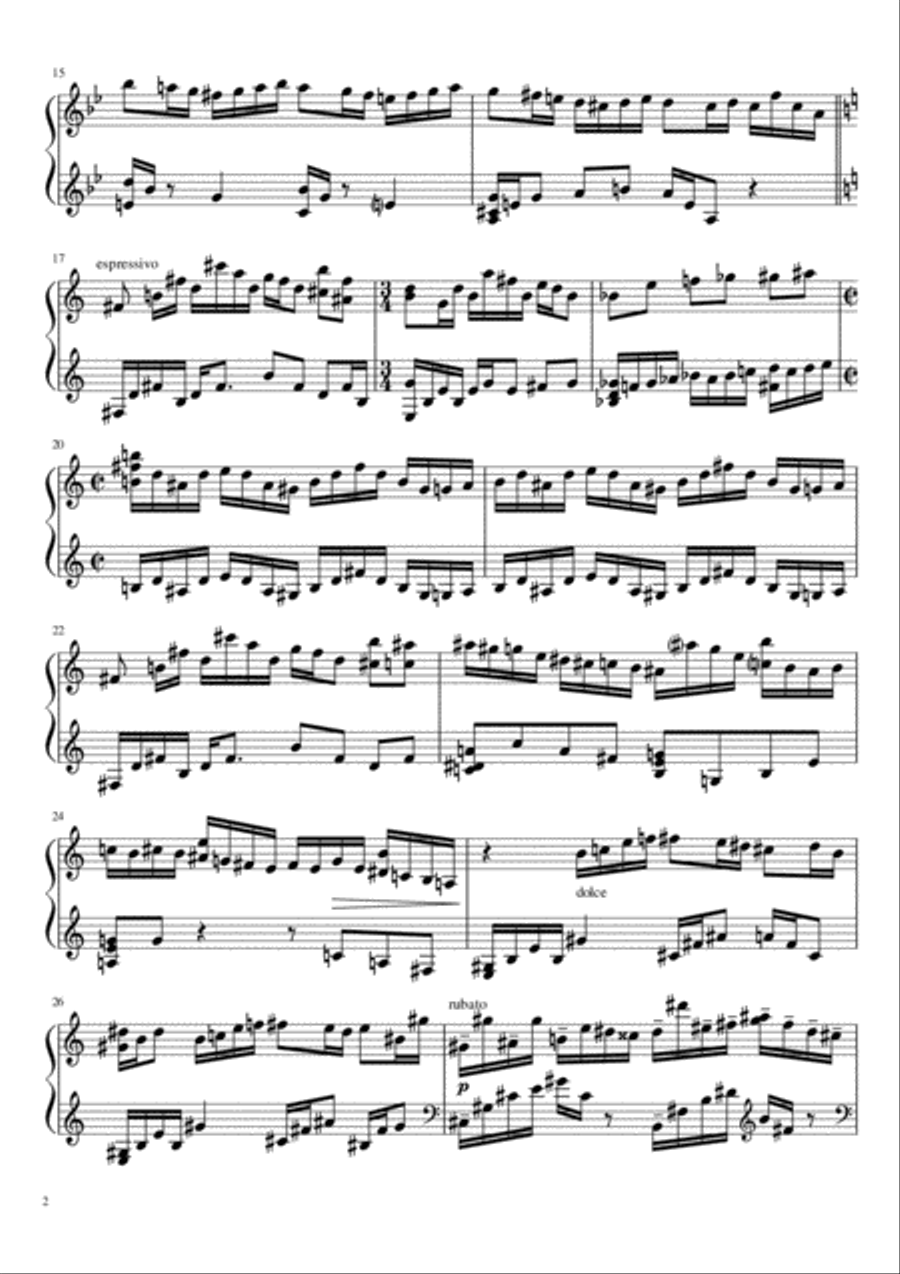 Fantasie Fantasie Piano Solo scores gallery preview page 2