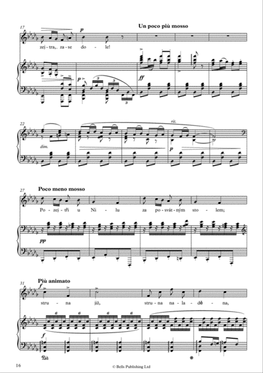 Struna naladena, Op. 55 No. 5 (B-flat minor) Voice Solo scores gallery preview page 2