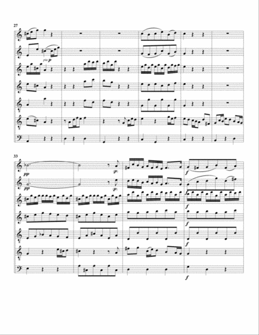 Aria: Ach, schlage doch bald from Cantata BWV 95 (arrangement for 7 recorders) Recorder scores gallery preview page 4