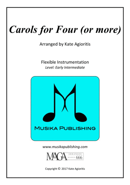 Carols for Four (or more) - Fifteen Carols with Flexible Instrumentation - Part 2 - Bb Treble Clef