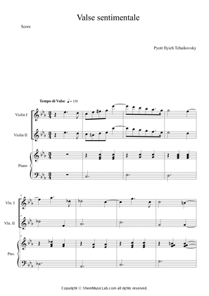 Valse sentimentale Op.51, No.6 in Cm