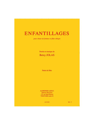 Book cover for Enfantillages (choral-female Accompanied)
