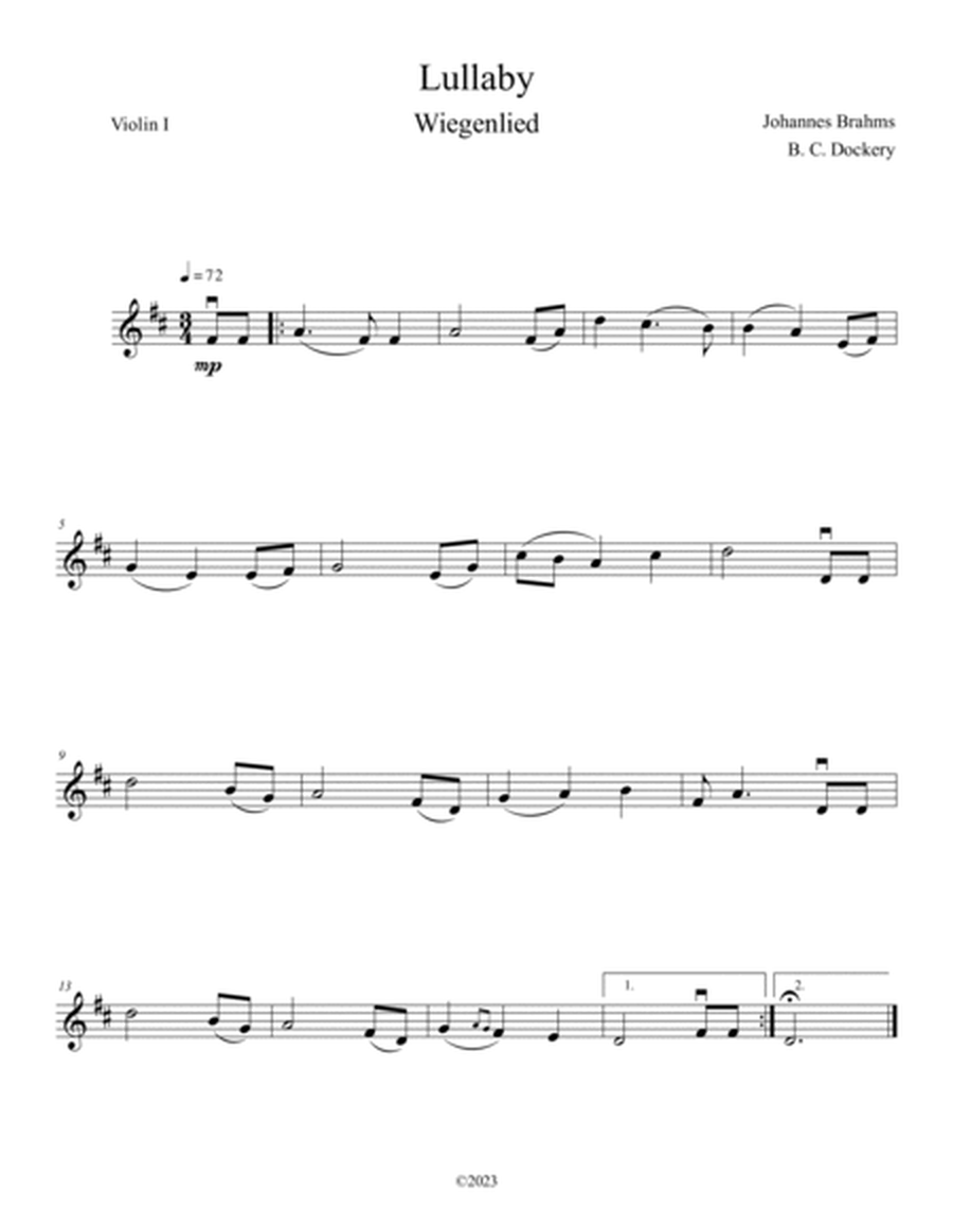 Brahms's Lullaby (String Quartet) image number null