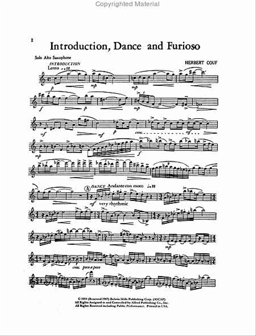 Introduction, Dance and Furioso Small Ensemble scores gallery preview page 2