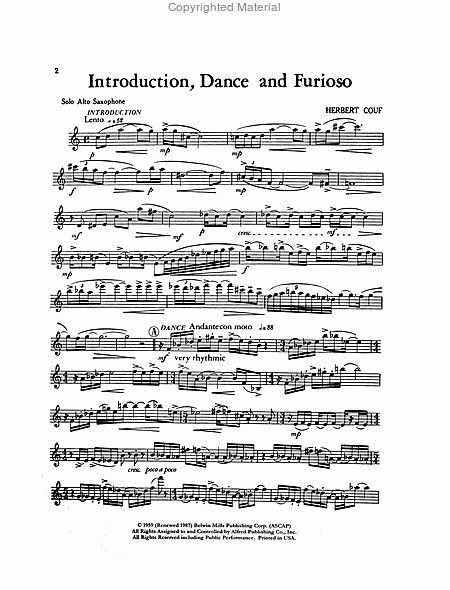 Introduction, Dance and Furioso