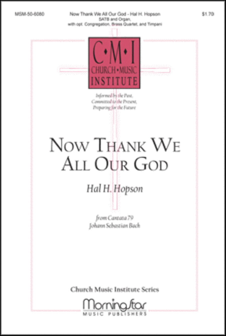 Now Thank We All Our God Now Thank We All Our God 4-Part scores gallery preview page 1
