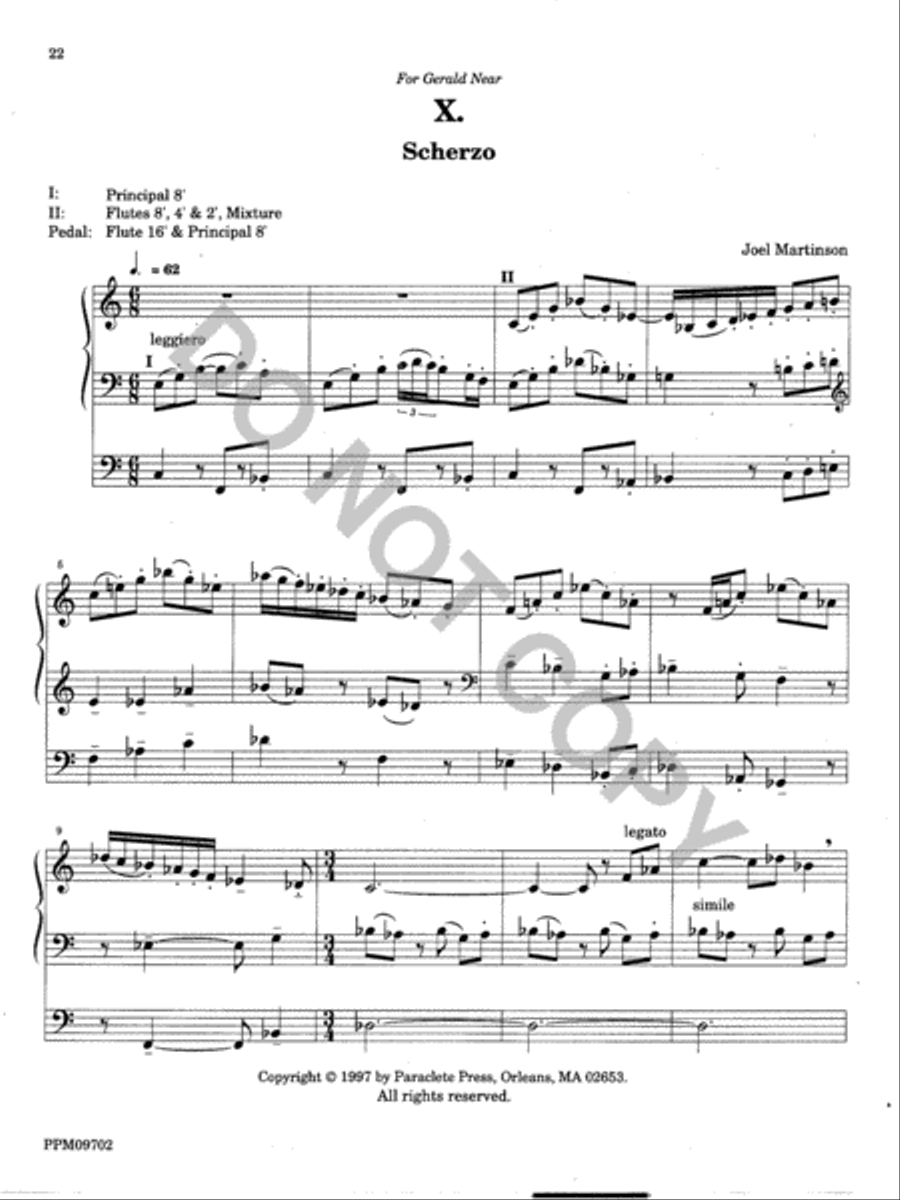 Twelve Organ Trios Organ scores gallery preview page 22