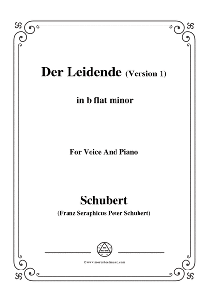 Schubert-Der Leidende (The Sufferer,Version 1),D.432,in b flat minor,for Voice&Piano image number null