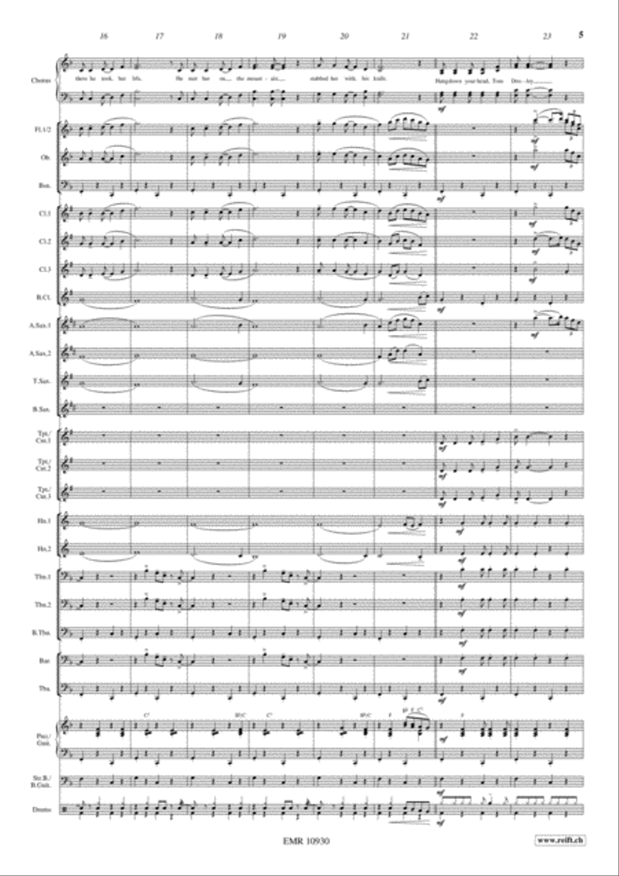 Tom Dooley 4-Part scores gallery preview page 7