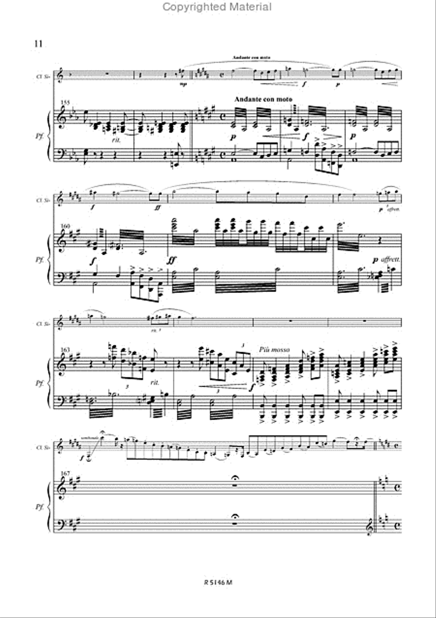 Cavalleria rusticana Cavalleria rusticana Clarinet Solo scores gallery preview page 11