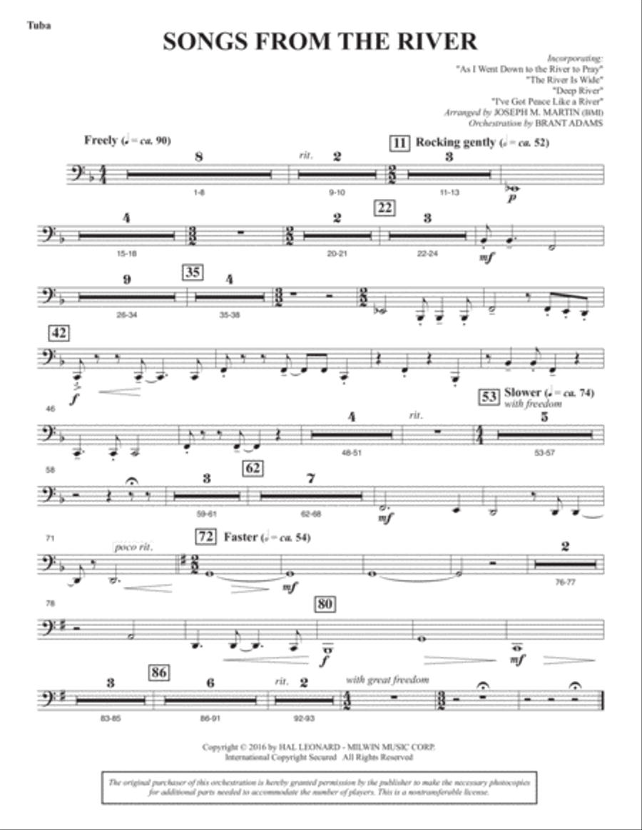 Sacred Places - Tuba Choir scores gallery preview page 2