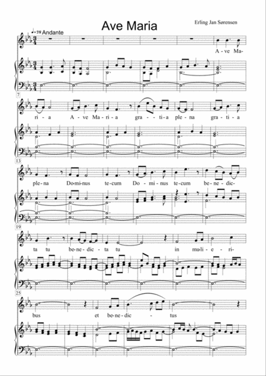 Ave Maria Ave Maria Soprano Voice scores gallery preview page 1