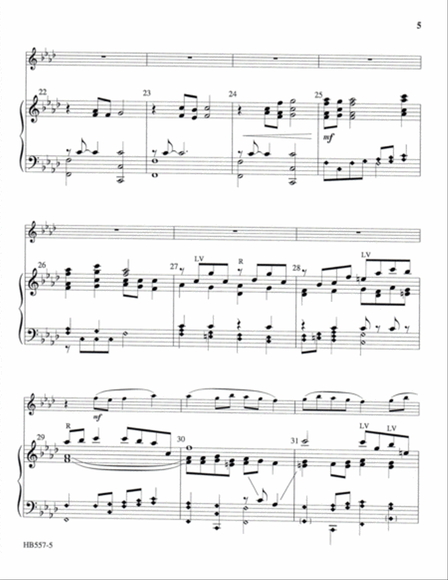 Jesus, Lover of My Soul - Lamb 5-Octaves scores gallery preview page 5