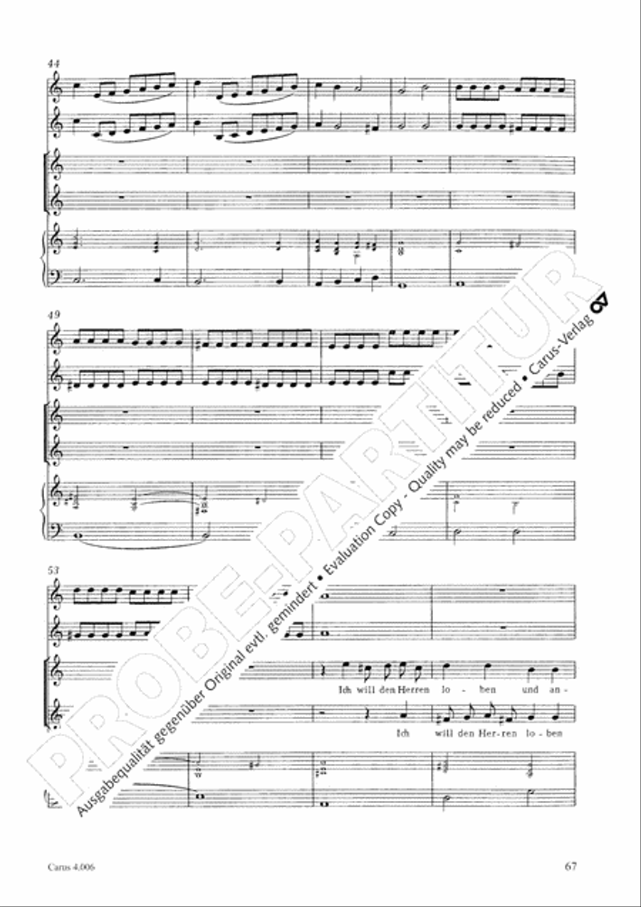 Ten motets Choir scores gallery preview page 69