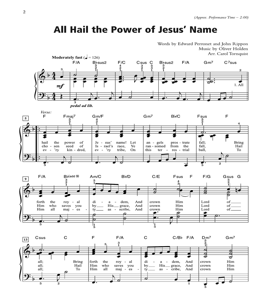 Hymns in Praise Style Piano Solo scores gallery preview page 2