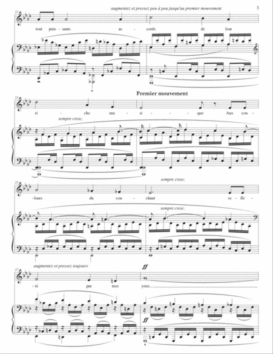 DUPARC: La vie antérieure (transposed to A-flat major)