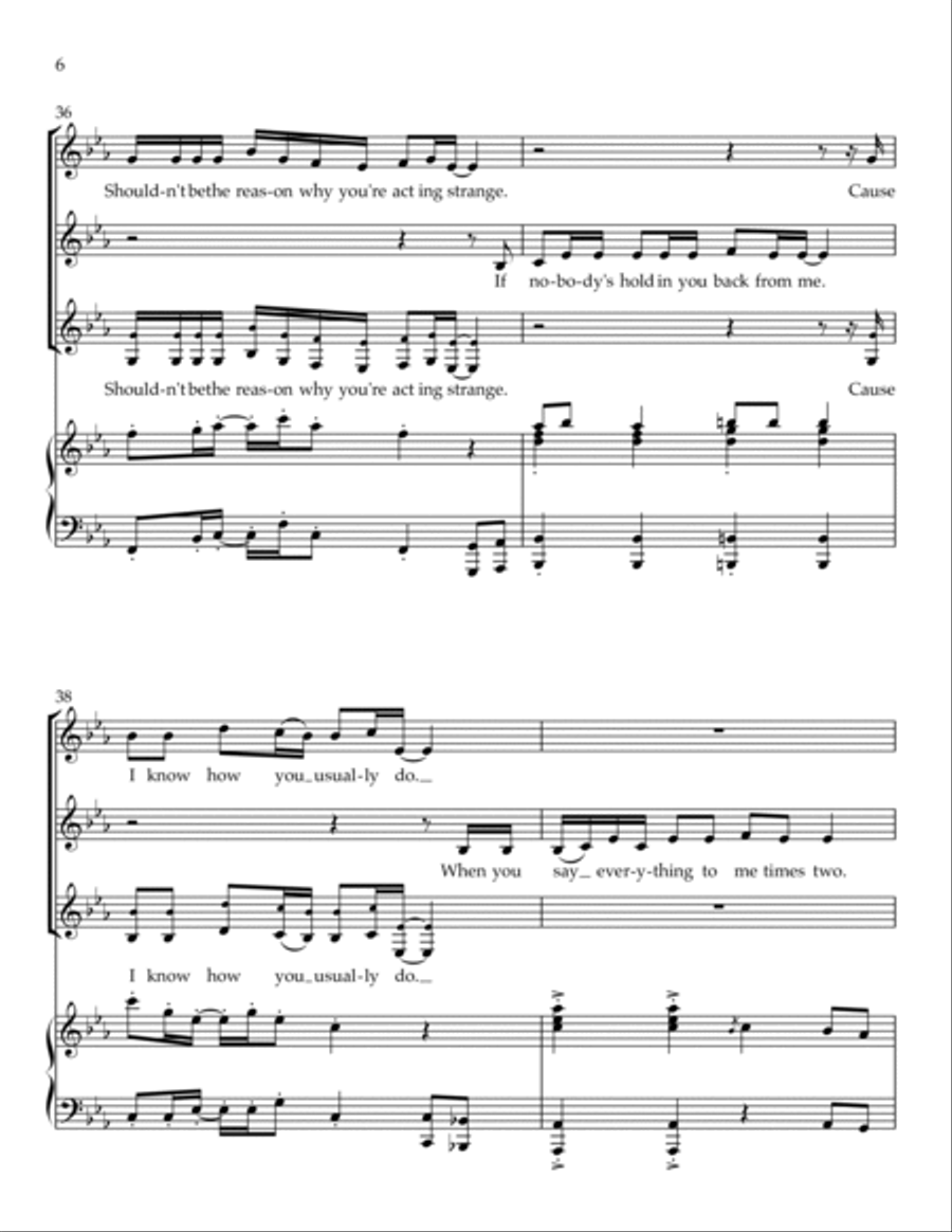 Say My Name SSA scores gallery preview page 6