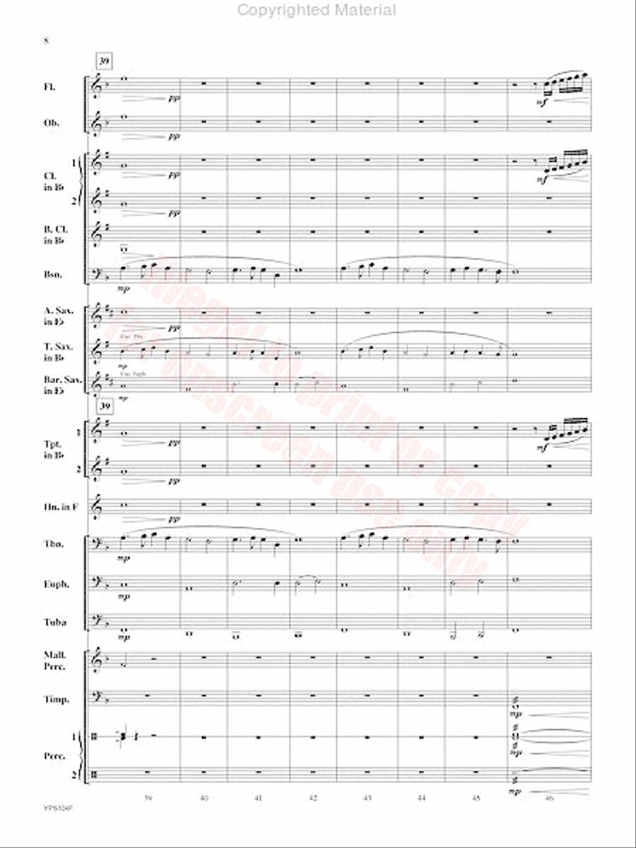 Angels in the Bleak Midwinter Concert Band scores gallery preview page 9