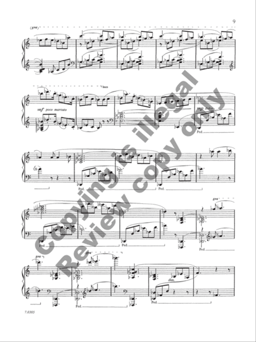 Lamentation and Scherzo Piano Solo scores gallery preview page 7