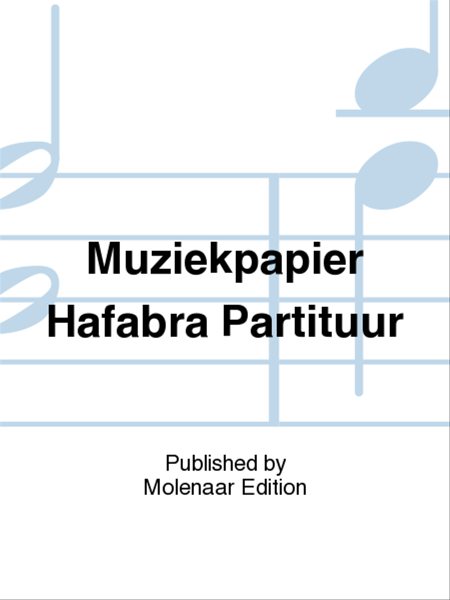 Muziekpapier Hafabra Partituur Staff Paper scores gallery preview page 1