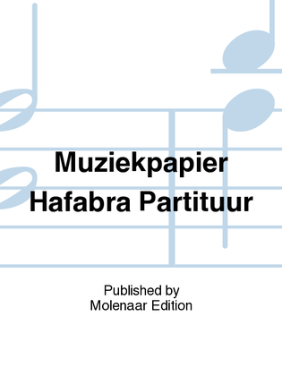 Muziekpapier Hafabra Partituur