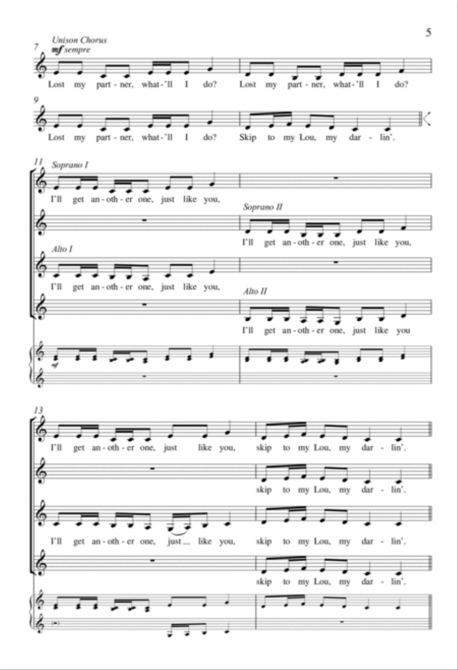 Skip to My Lou Skip to My Lou SSAA scores gallery preview page 4