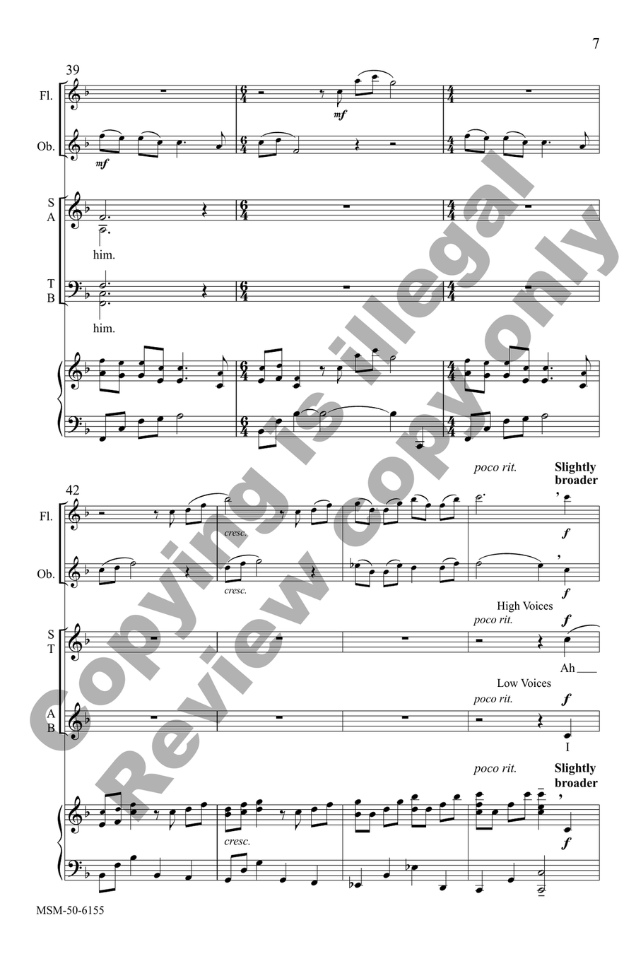 I Heard the Voice of Jesus Say (Choral Score) 4-Part scores gallery preview page 6