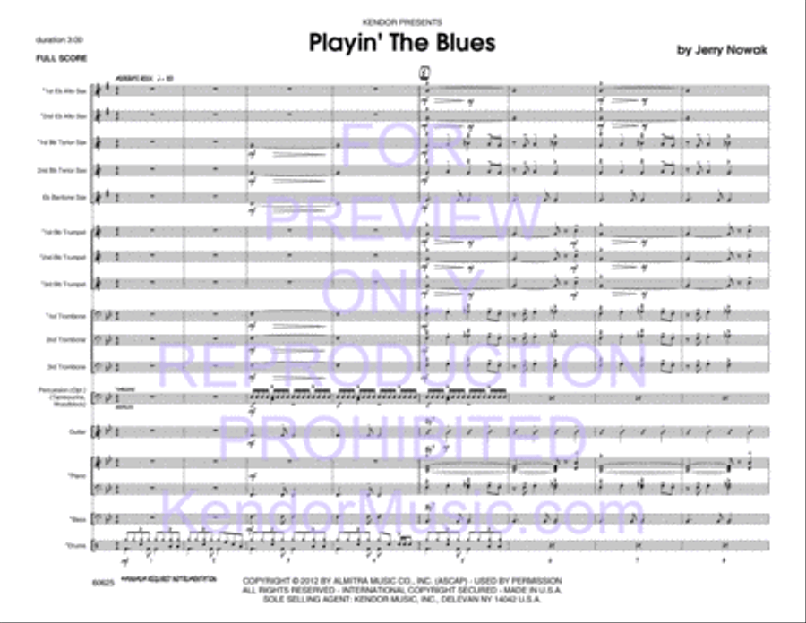 Playin' The Blues Jazz Ensemble scores gallery preview page 2