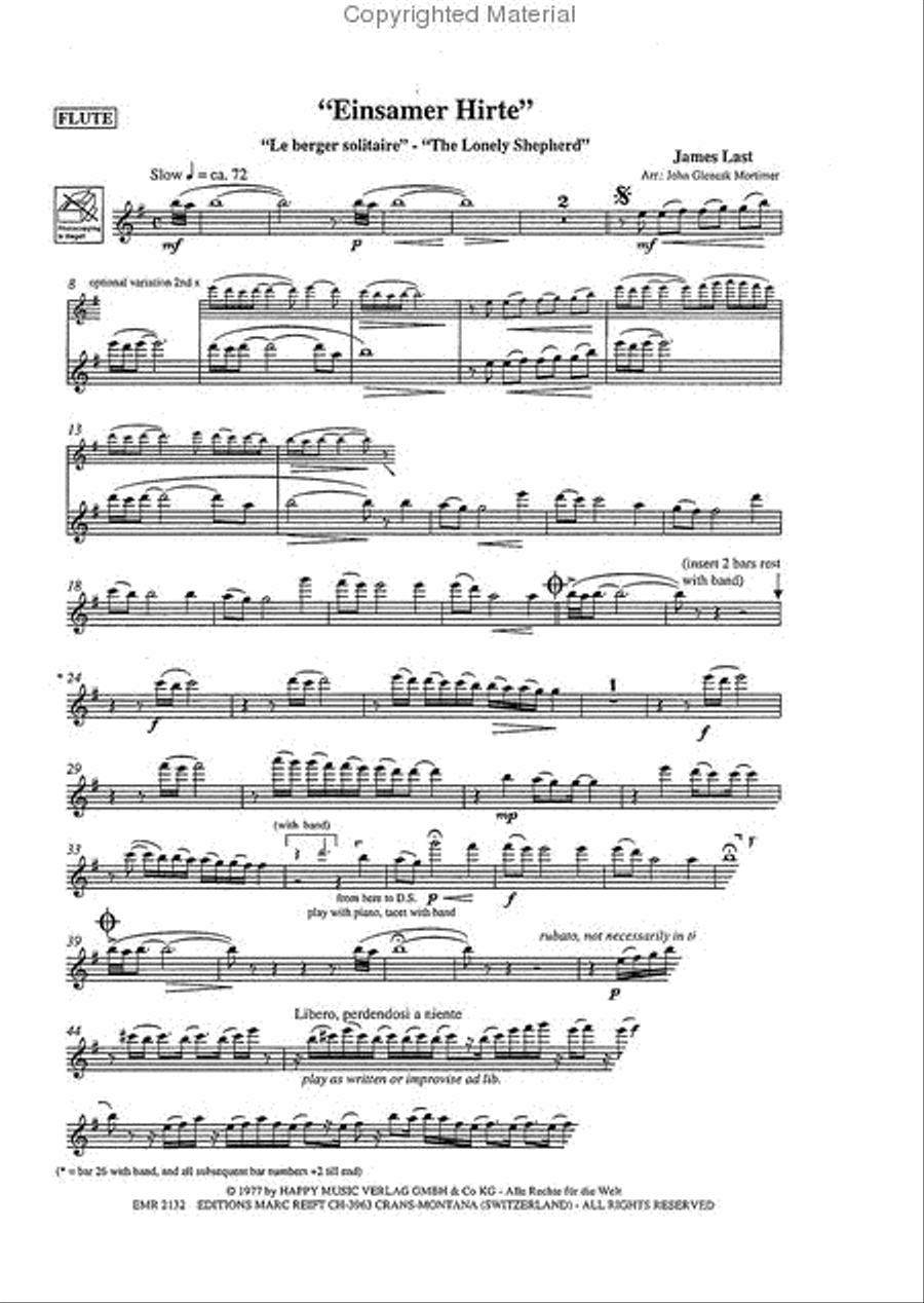 Einsamer Hirte Flute Solo scores gallery preview page 5