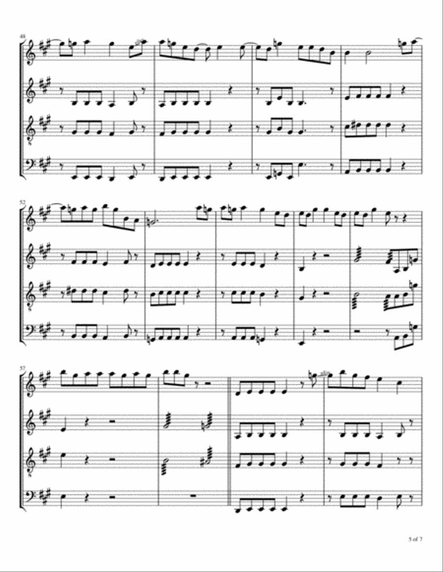 Mississippi Queen Woodwind Quartet scores gallery preview page 6