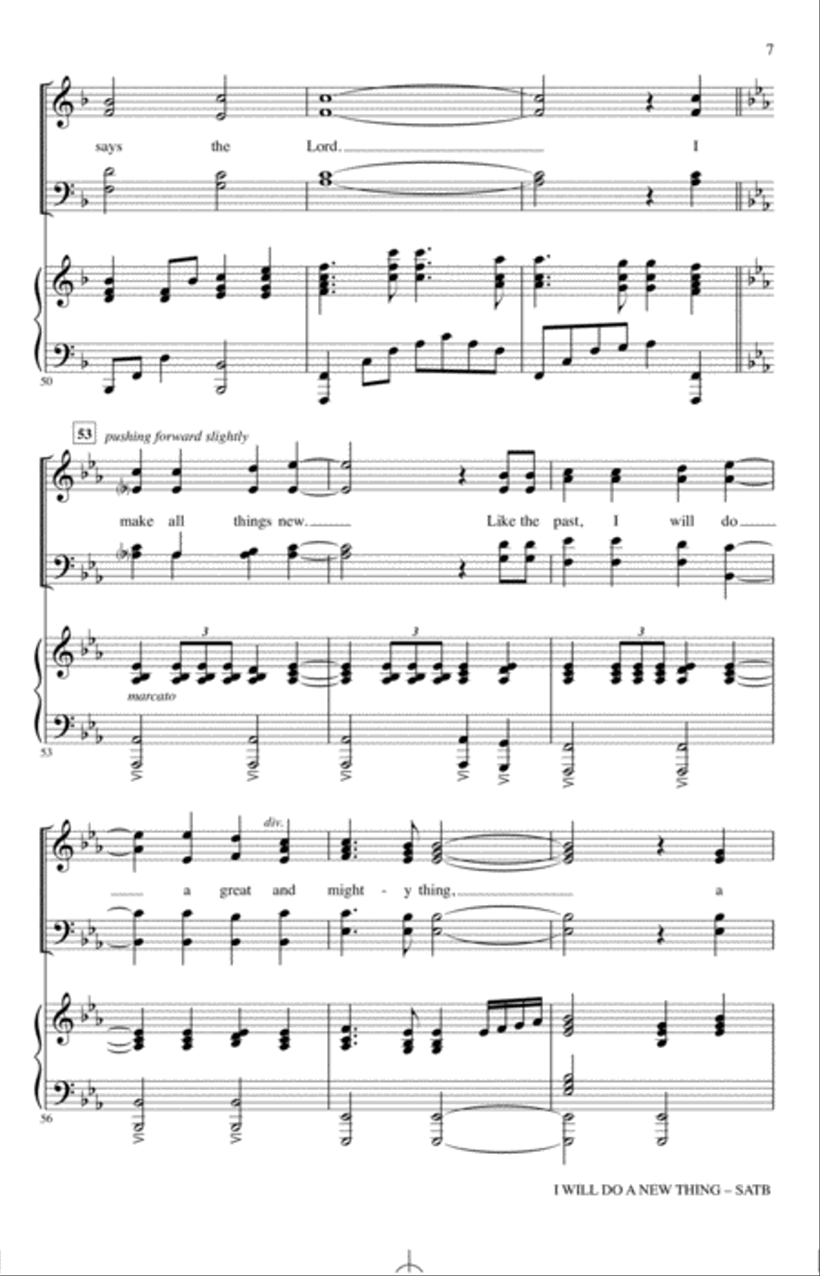 I Will Do A New Thing 4-Part scores gallery preview page 6
