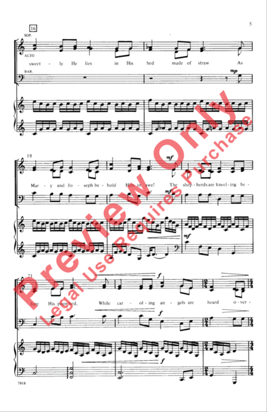 The Gift 3-Part scores gallery preview page 5