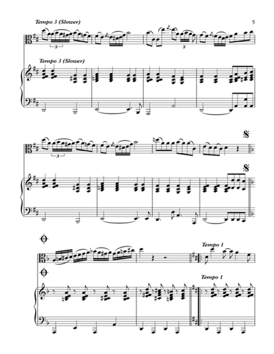 "Czardas"-Piano Background for Viola and Piano image number null
