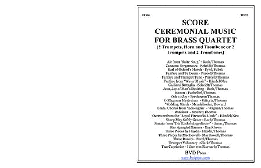 Ceremonial Music for Brass Quartet Brass Quartet scores gallery preview page 1